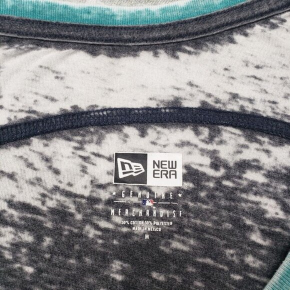 Seattle Mariners Shirt Women s Medium Gray New Era Short Sleeve MLB Baseball - Picture 4 of 6